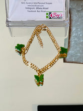 Load image into Gallery viewer, Cubanlink Butterfly Anklet